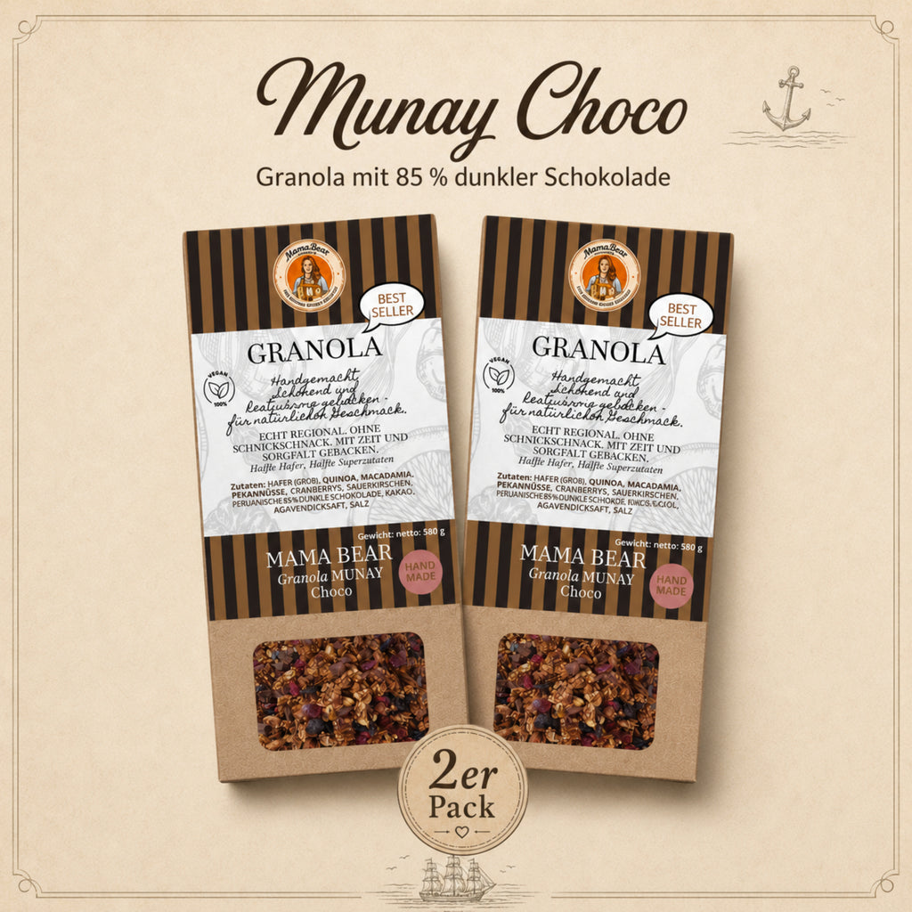 Munay Choco Granola Vorrat – 2 × 580 g